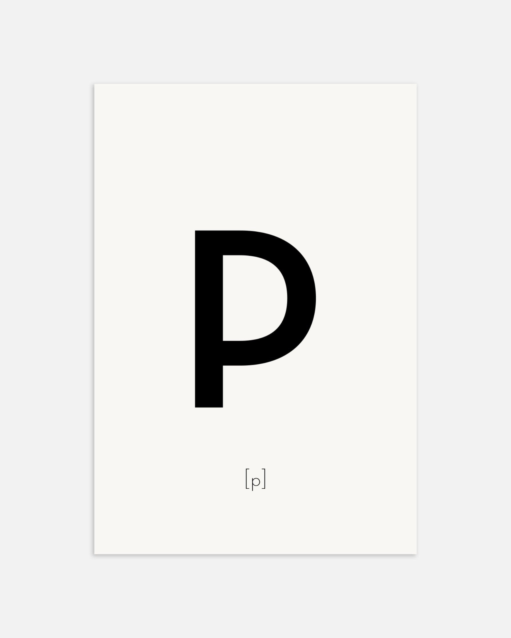 文字Pのポスター、サムネイル