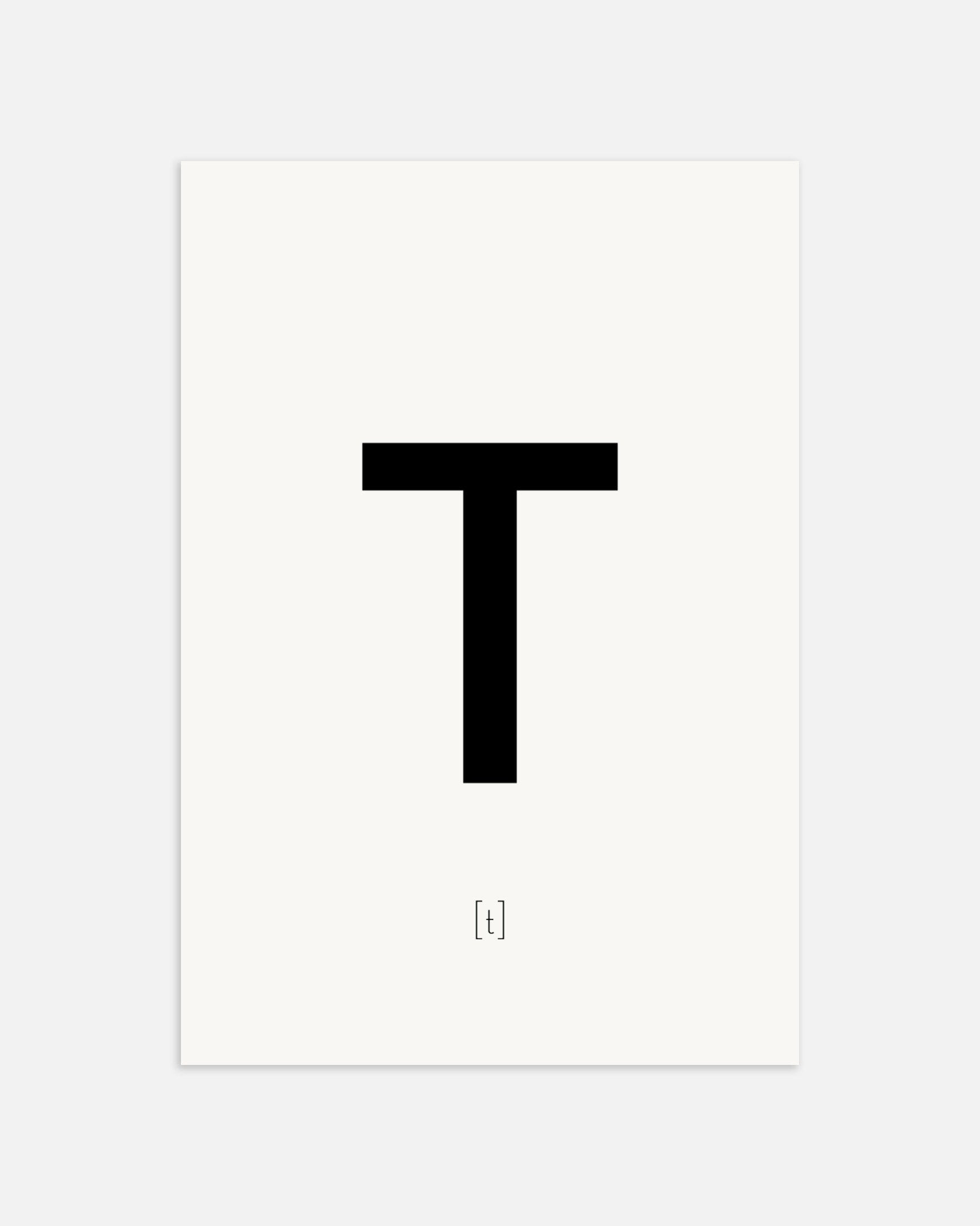 文字Tのポスター、サムネイル