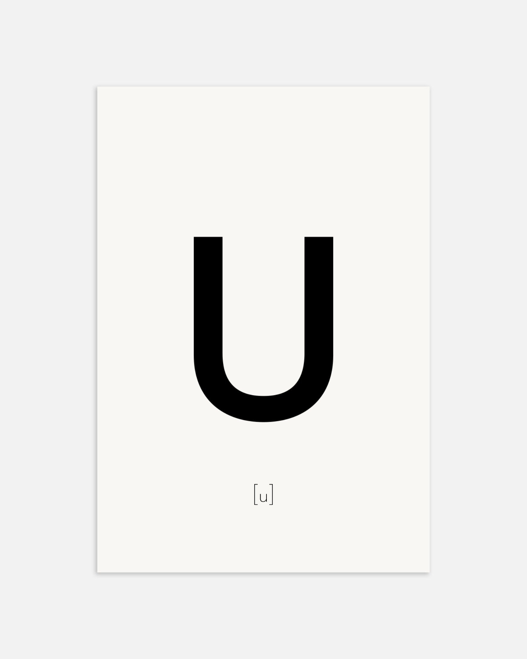 文字Uのポスター、サムネイル