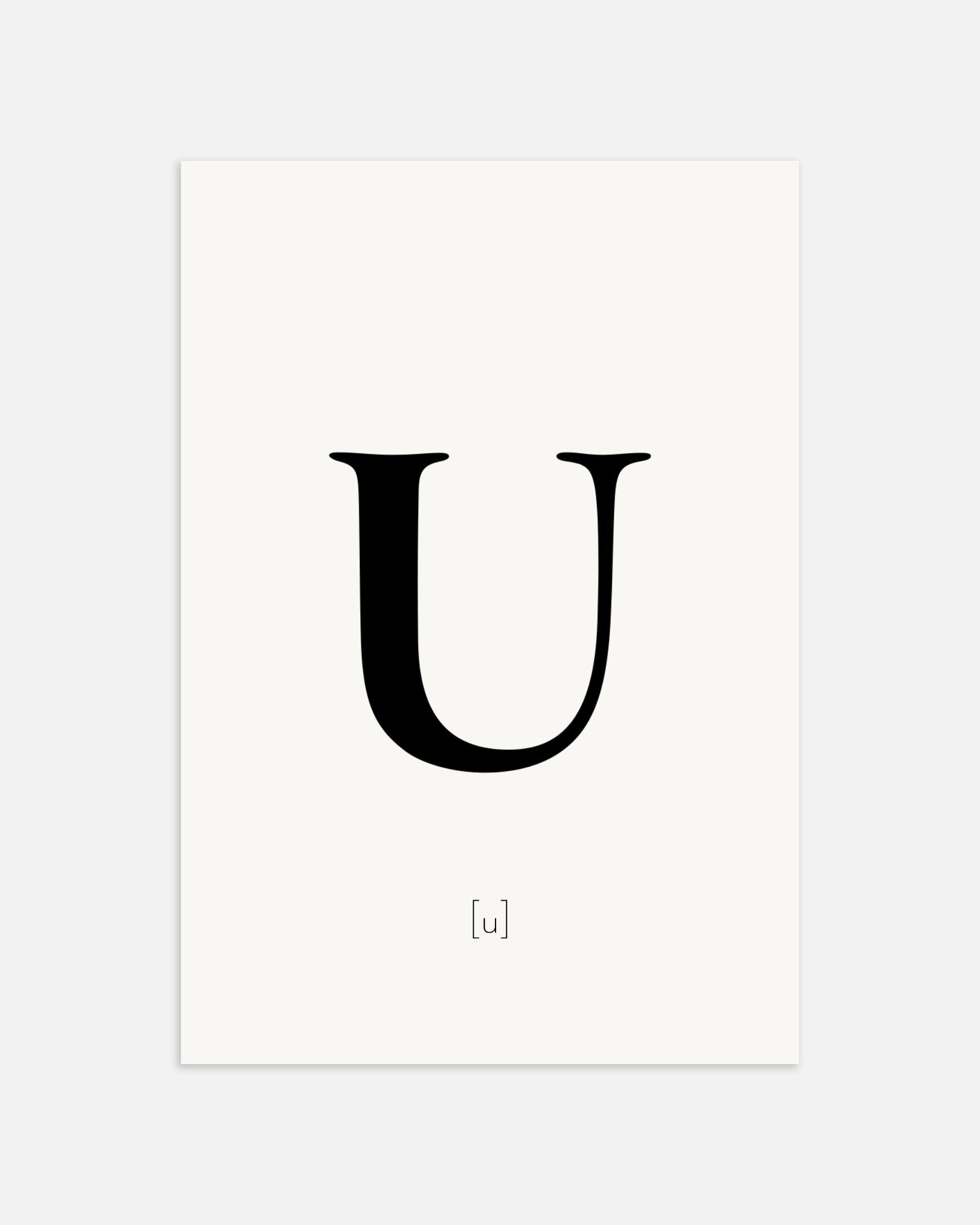 文字Uのポスター、サムネイル