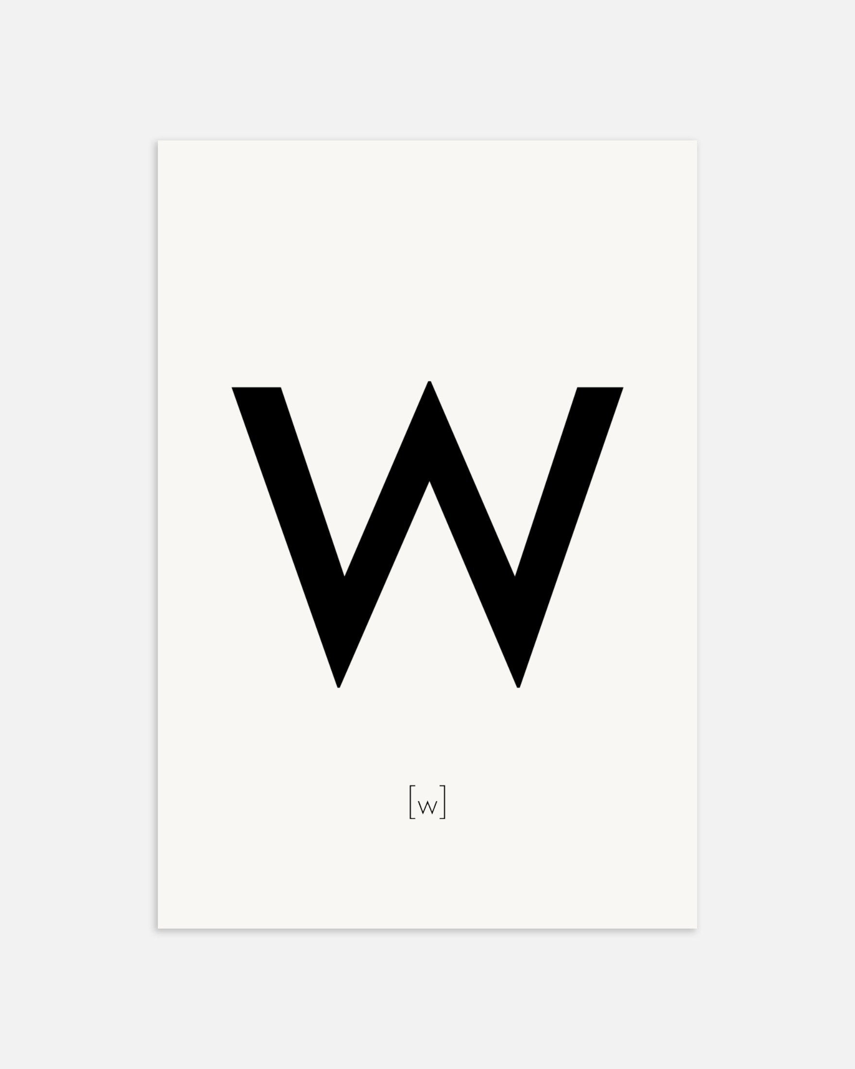 文字Wのポスター、サムネイル