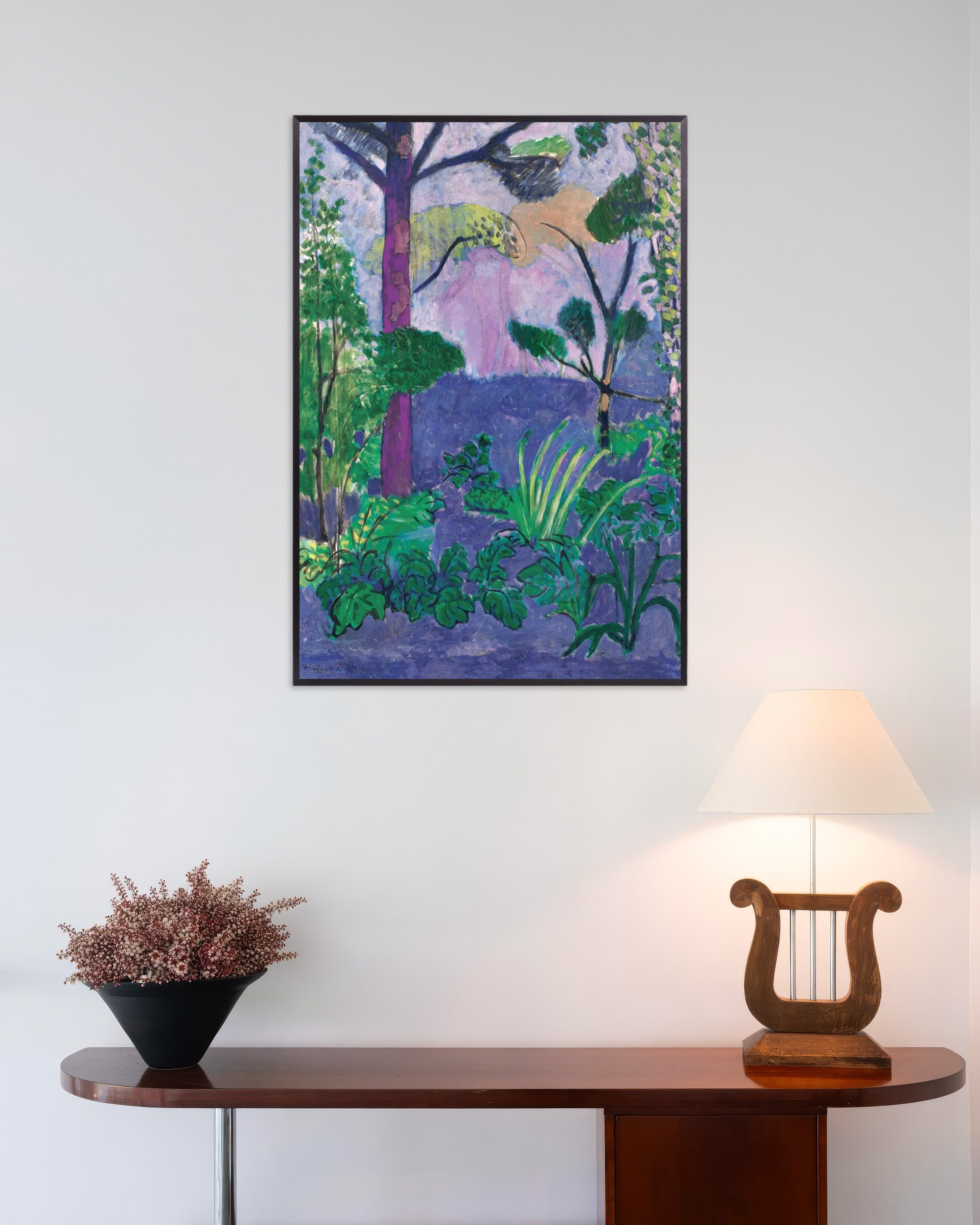 Poster of Moroccan landscape (Acanthus) 1912 by Henri Matisse - Poster, with metal frame