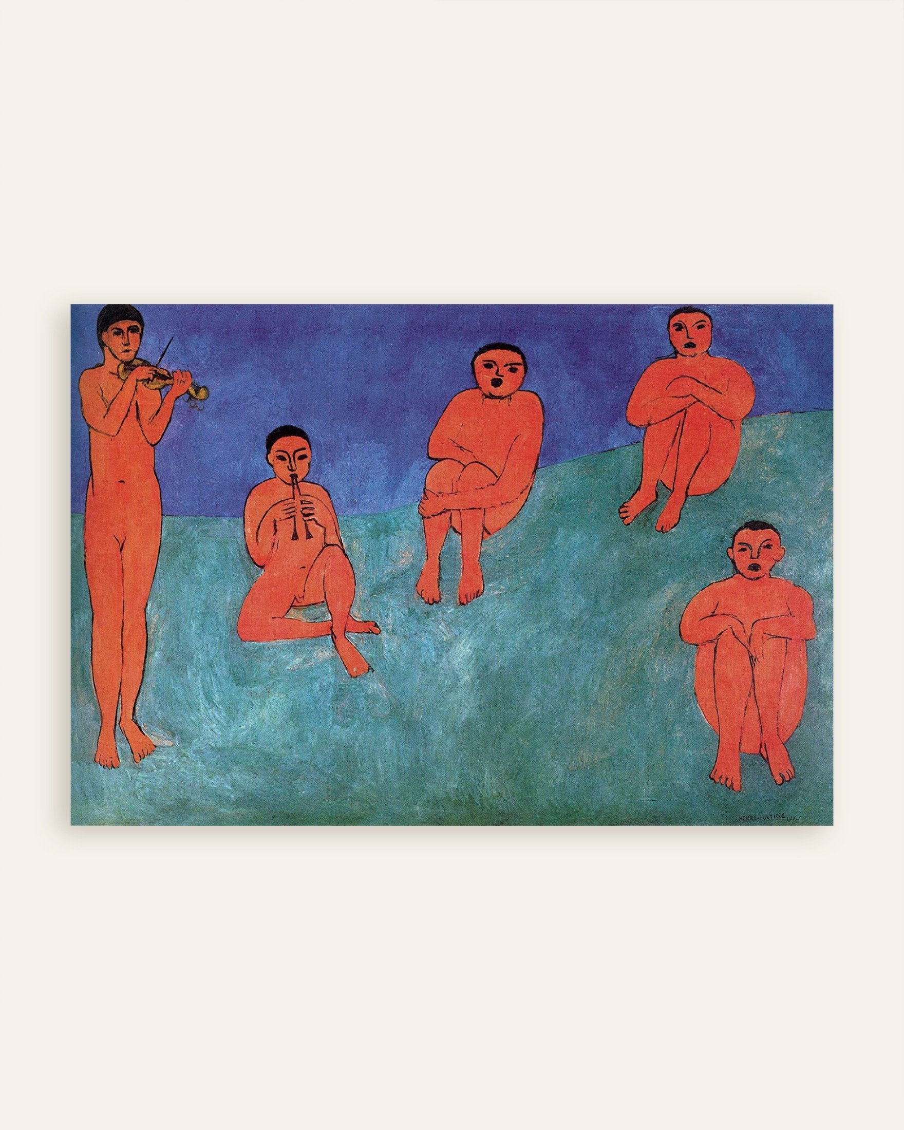 Poster of Music (1910) by Henri Matisse, thumbnail