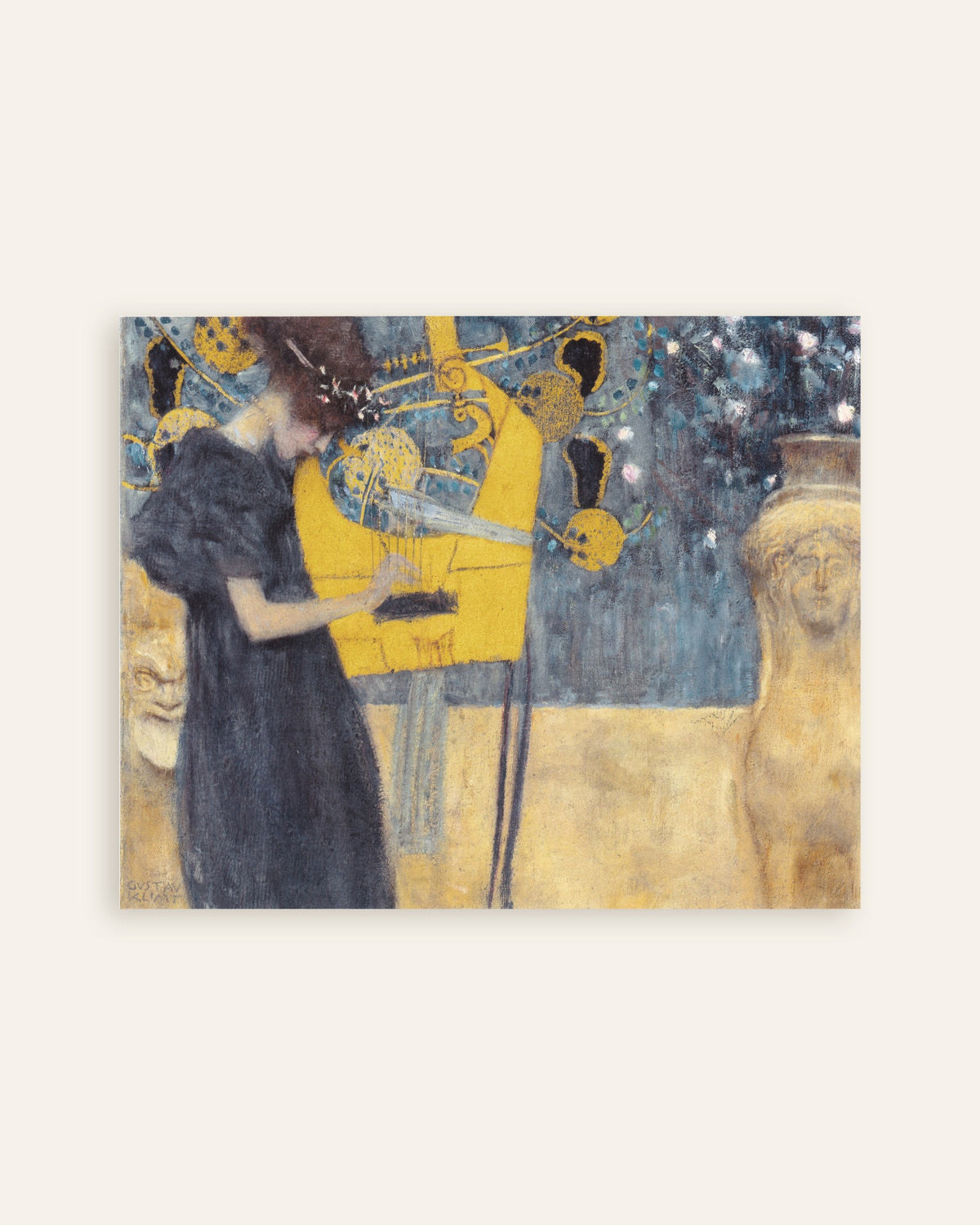 グスタフ・クリムト《音楽I》（1895年）のポスター、サムネイル