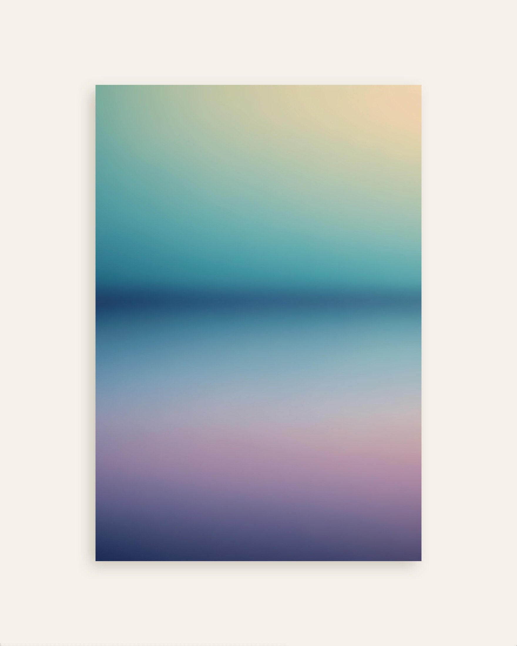 Poster of Ocean Haze Gradient Poster - Blue to Purple, thumbnail