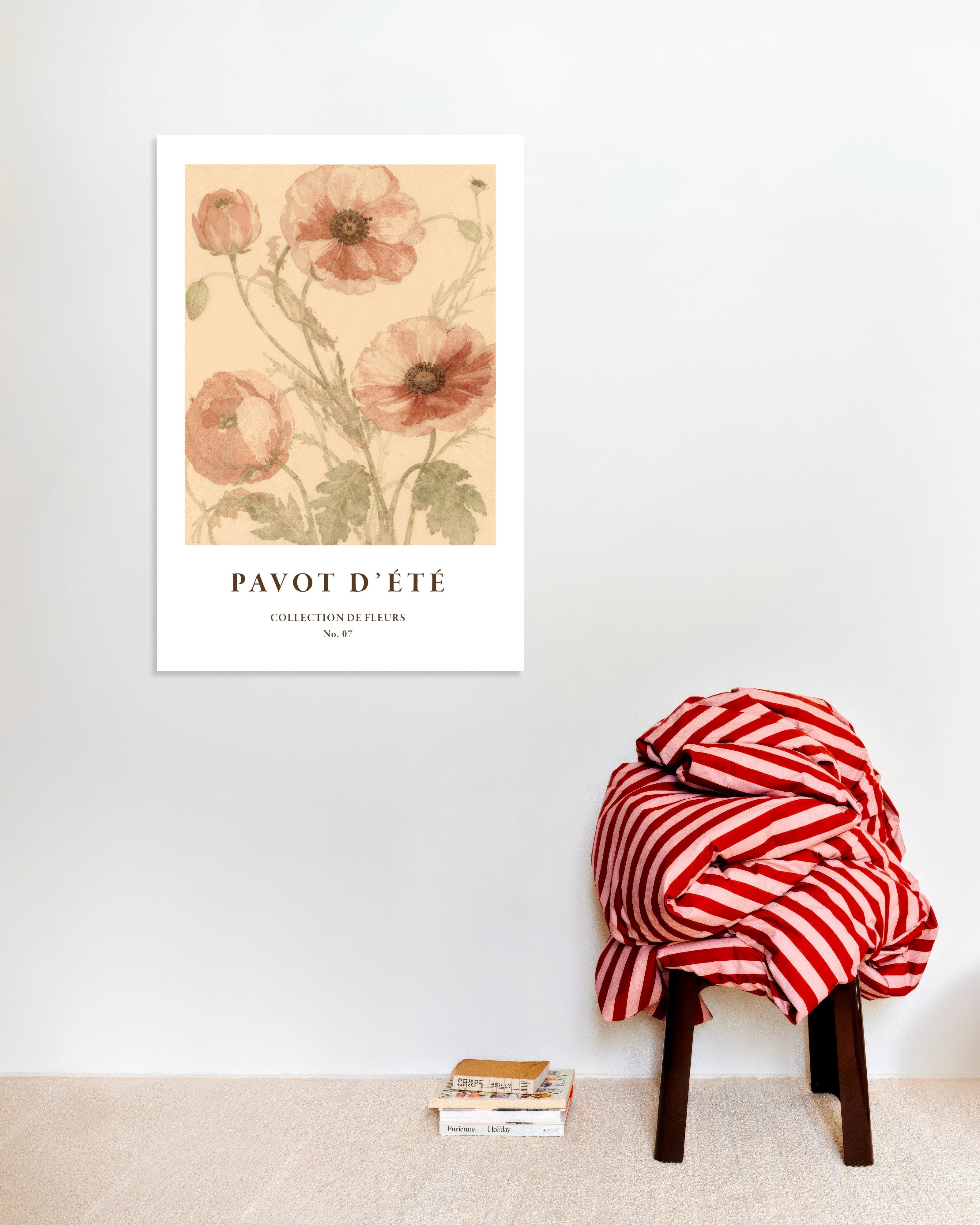Poster of "Pavot d’Été" Botanical Poster, Summer Poppies No. 07