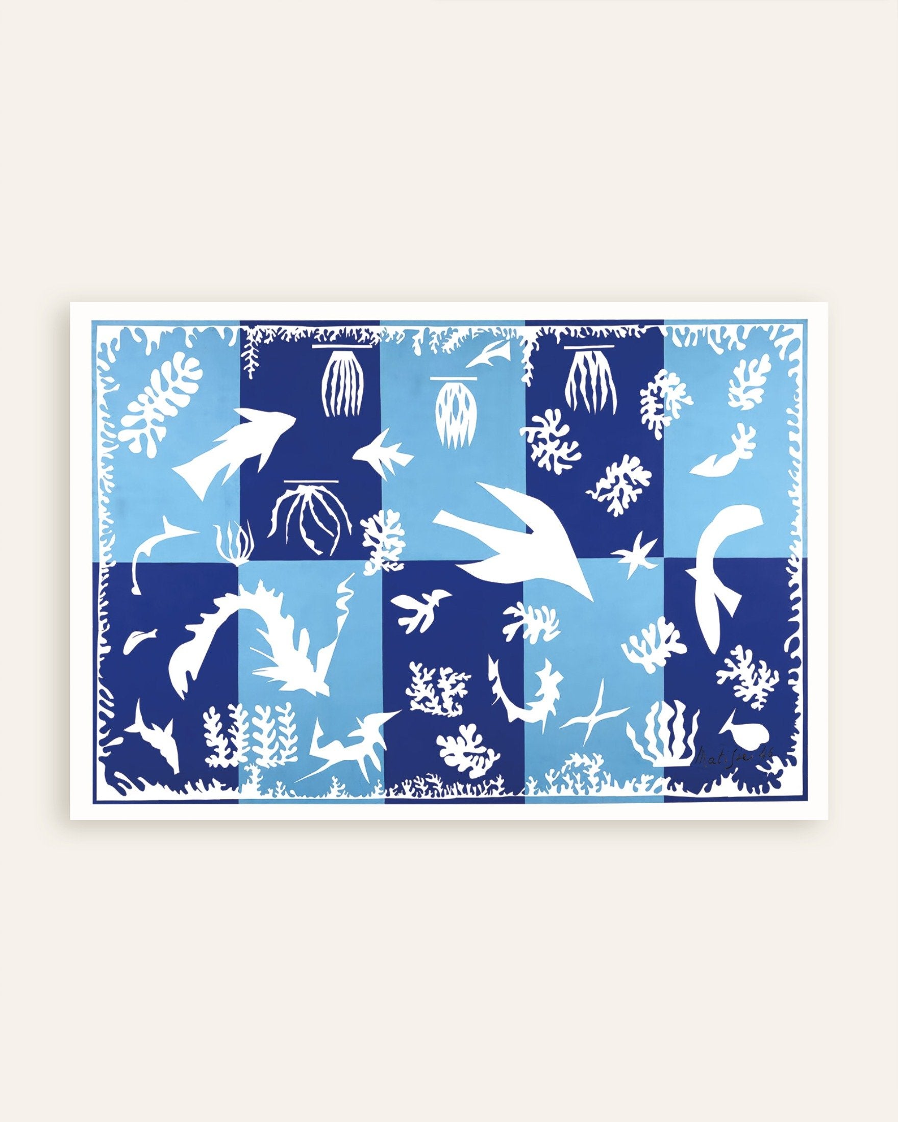 Poster of Polynesia, the sea (1946) by Henri Matisse - Poster, thumbnail