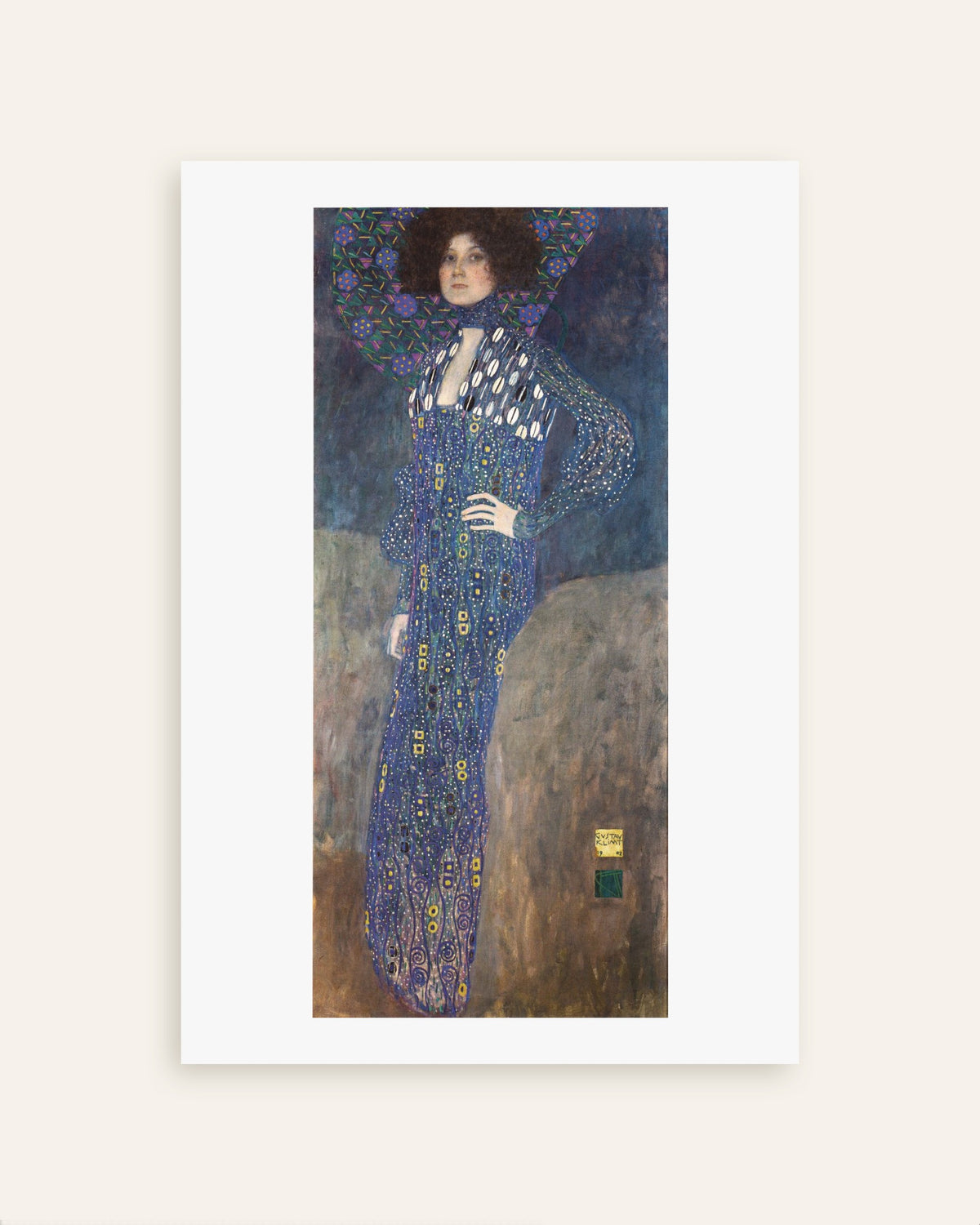 グスタフ・クリムト《エミーリエ・フレーゲの肖像》（1902年）のポスター、サムネイル