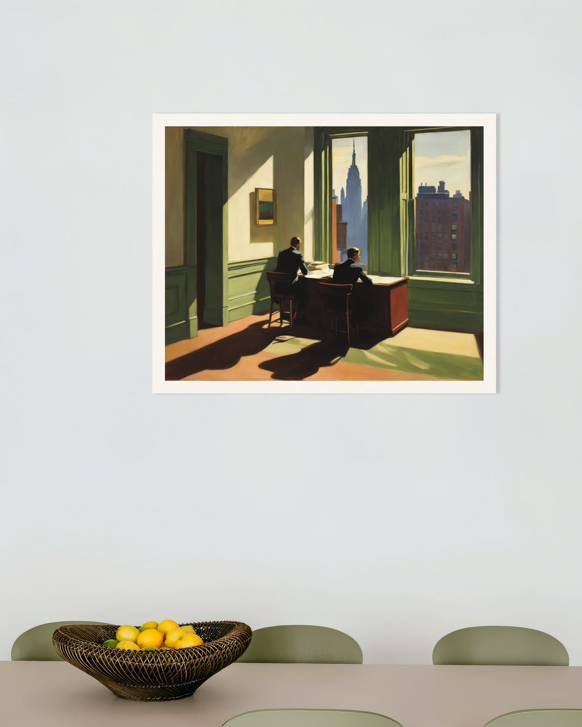 20世紀アメリカの写実主義絵画のポスター