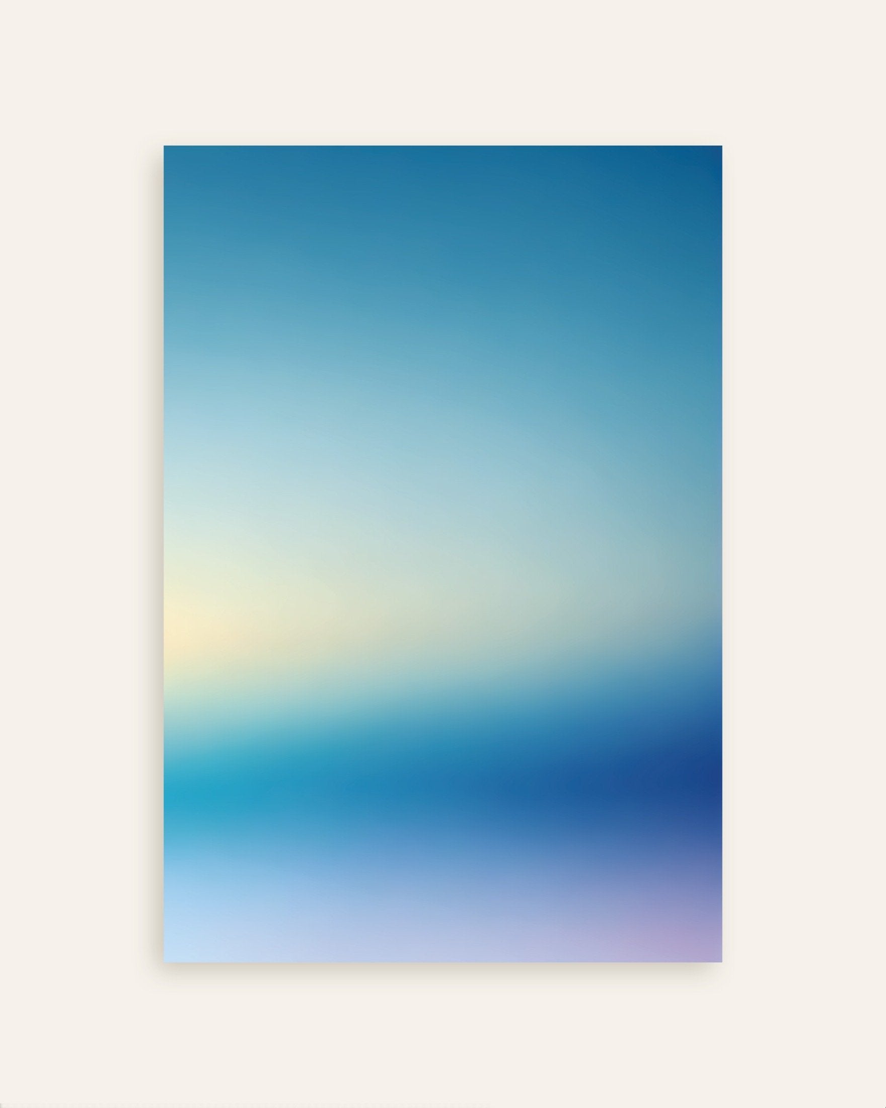 Poster of Soothing Abstract Gradients, blue sky - Poster, thumbnail