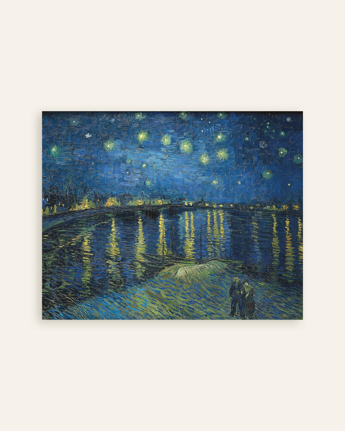 フィンセント・ファン・ゴッホ作《ローヌ川の星月夜》（1888年）のポスター、サムネイル