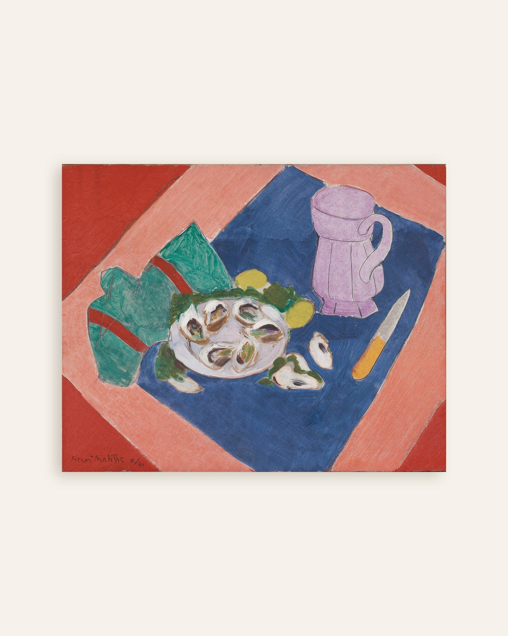 Poster of Still life with oysters (1940) by Henri Matisse - Poster, thumbnail
