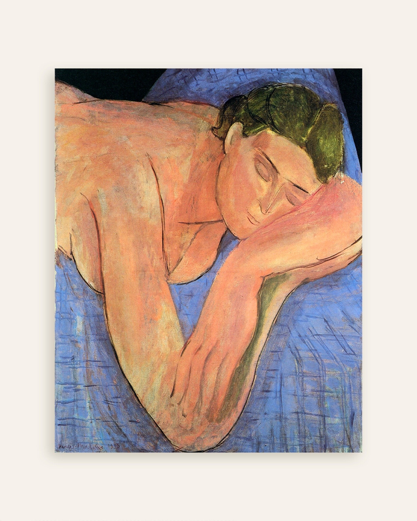 Poster of The dream (1935) by Henri Matisse, thumbnail