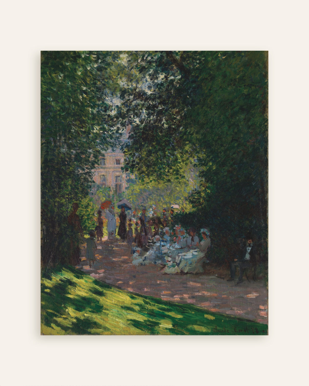 クロード・モネ《モンソー公園》（1878年）のポスター、サムネイル