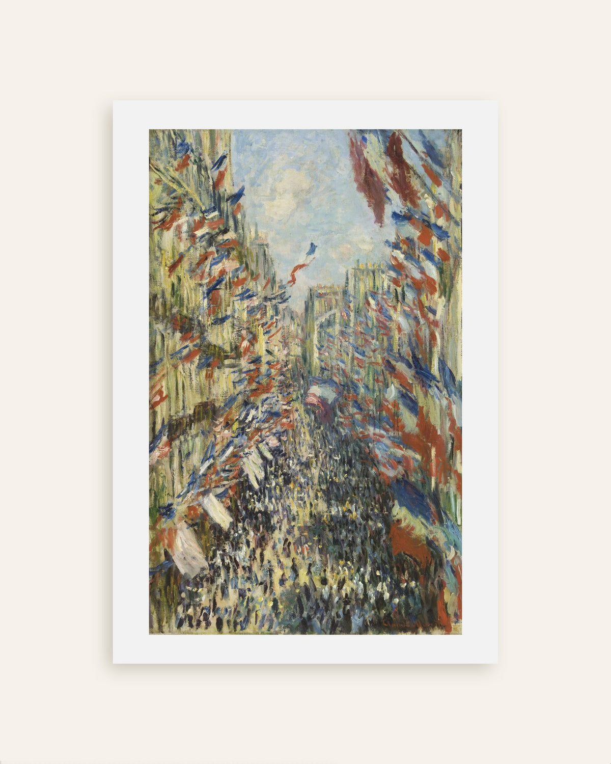 クロード・モネ《モントルグイユ通り、1878年6月30日の祝祭》のポスター、サムネイル