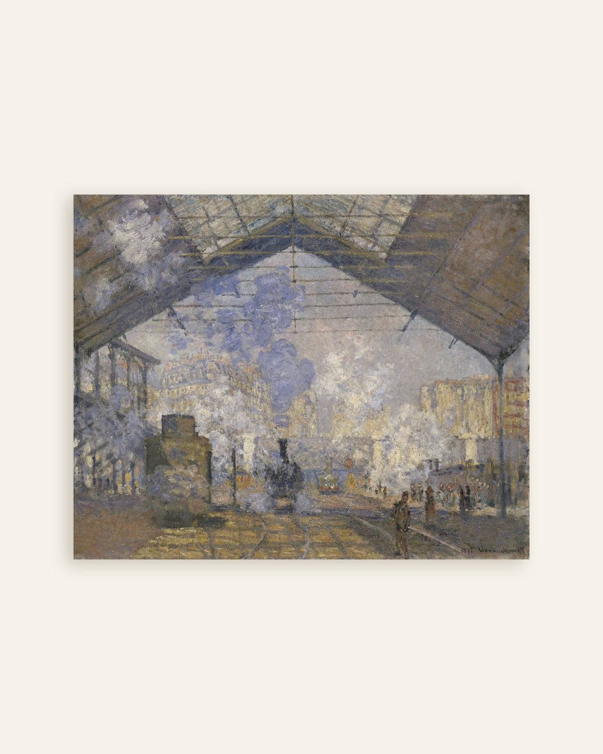 クロード・モネ《サン＝ラザール駅》（1877年）のポスター、サムネイル