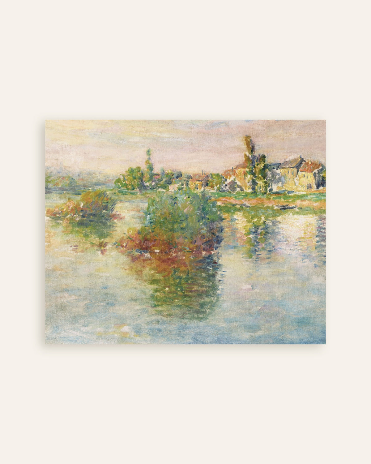 クロード・モネ《ラヴァクールのセーヌ川》（1879年）のポスター、サムネイル