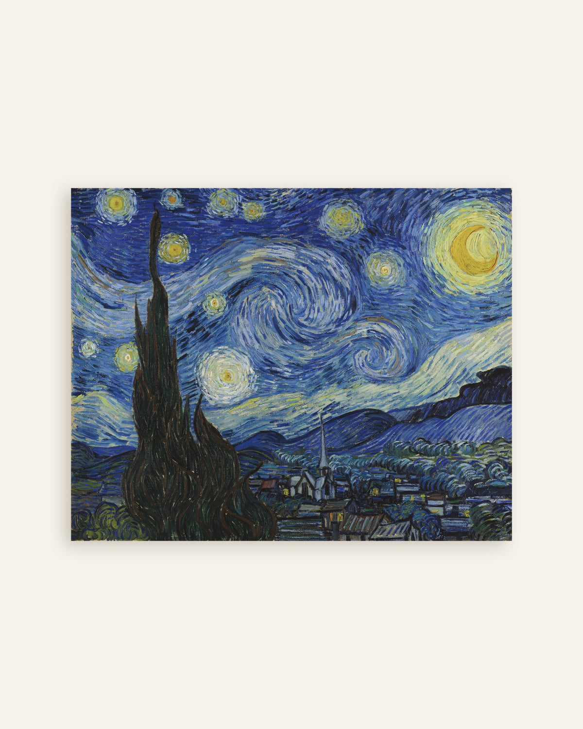 フィンセント・ファン・ゴッホ作《星月夜》（1889年）のポスターのサムネイル