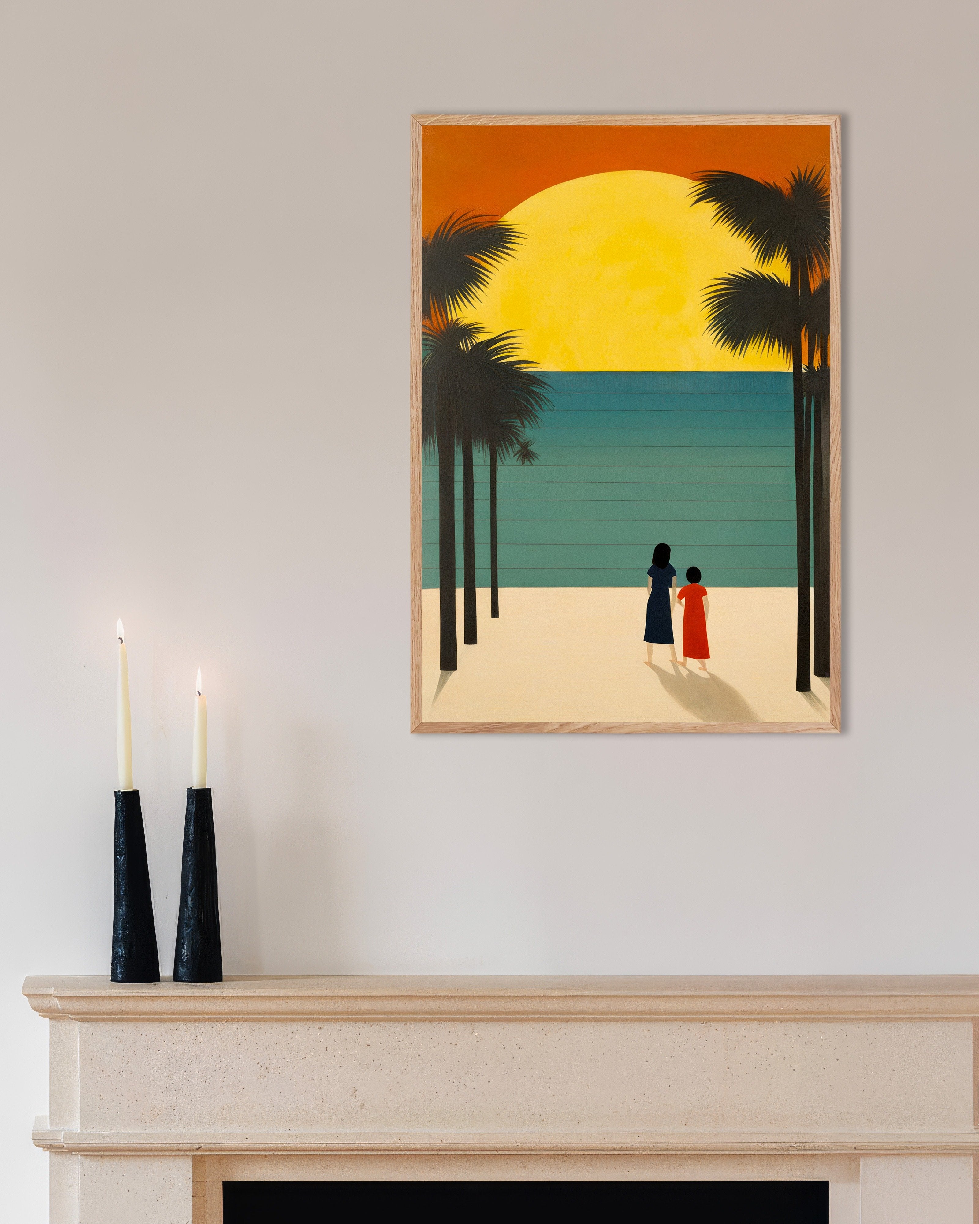 Poster of There, all is order and beauty, luxury, calm, and volupté - Baudelaire - Poster, no text, with natural wooden frame