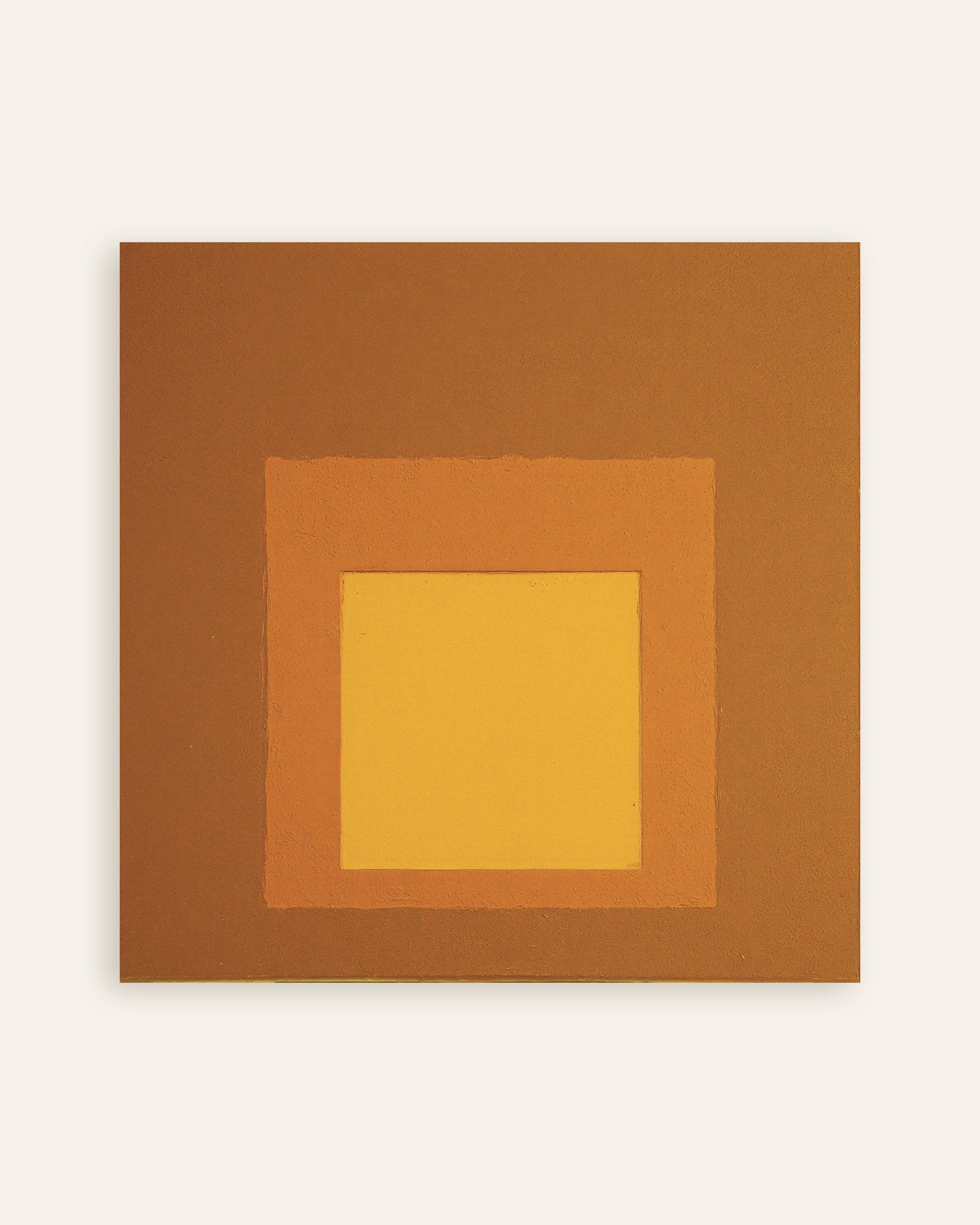 Poster of Three squares in autumn colors, abstract wall art print, thumbnail