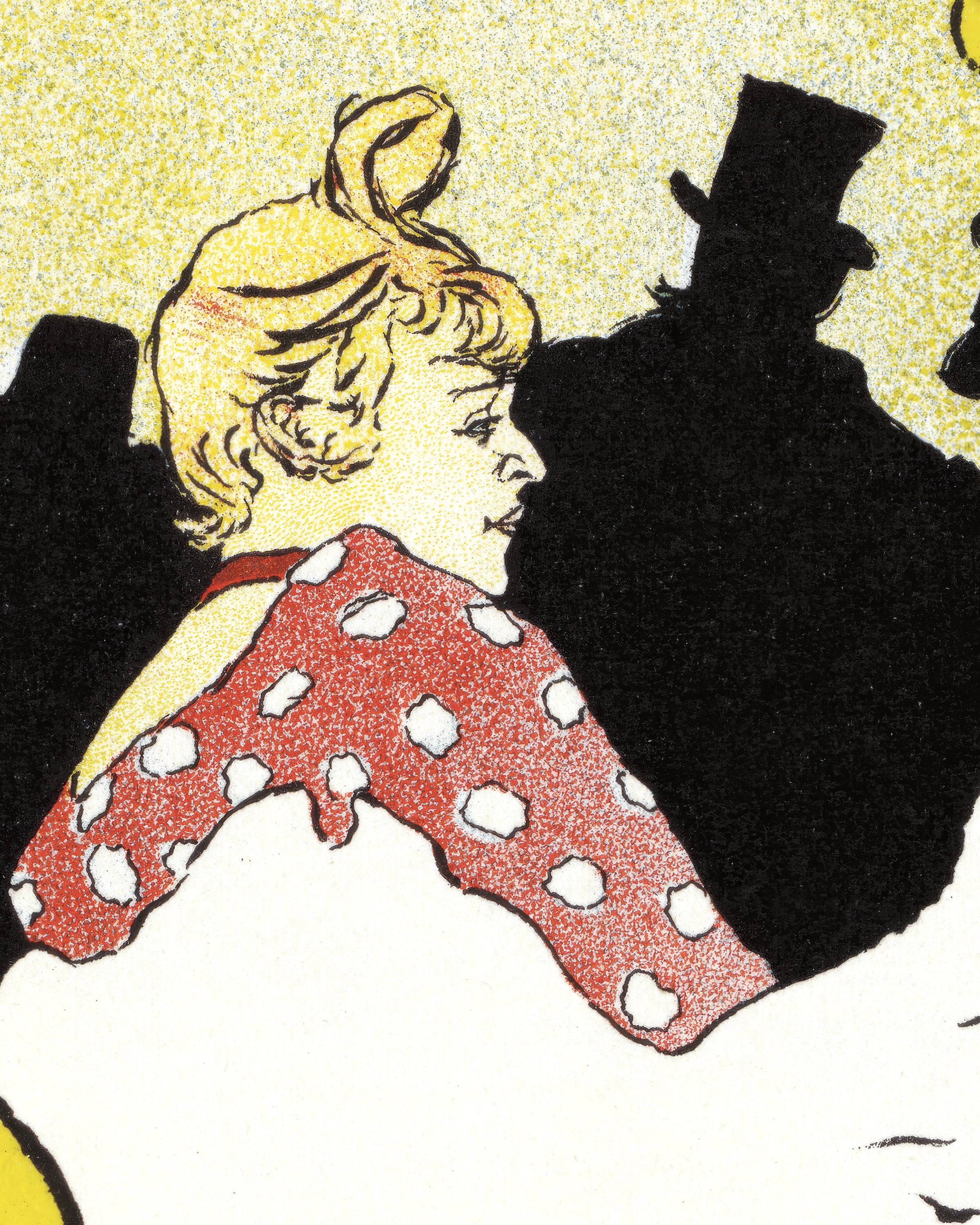 La Goulue（1898年）アンリ・ド・トゥールーズ＝ロートレック作、ムーラン・ルージュのポスタのアフィッシュ