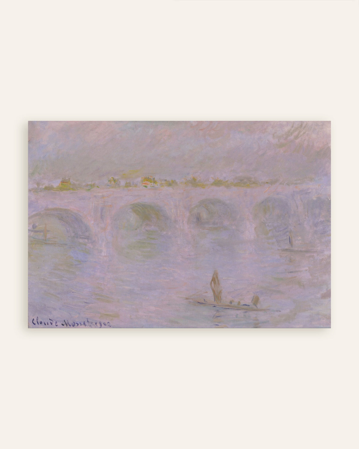 クロード・モネ《ロンドンのウォータールー橋》（1902年）のポスター、サムネイル
