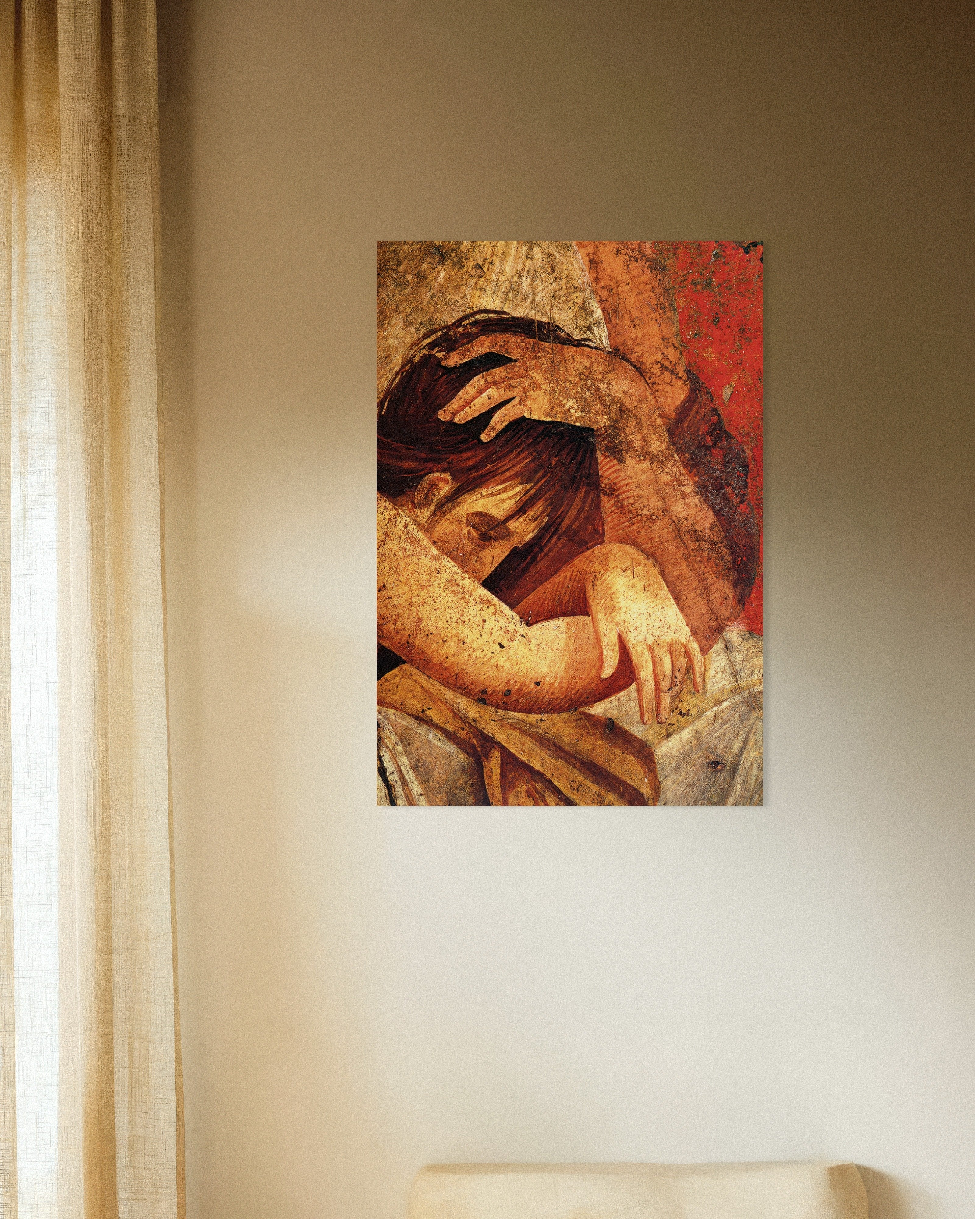 女性が新入者を慰めるポスタ ポスター | Posterscape.jp